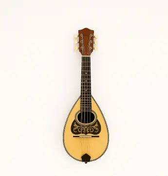 The detail of a guitar